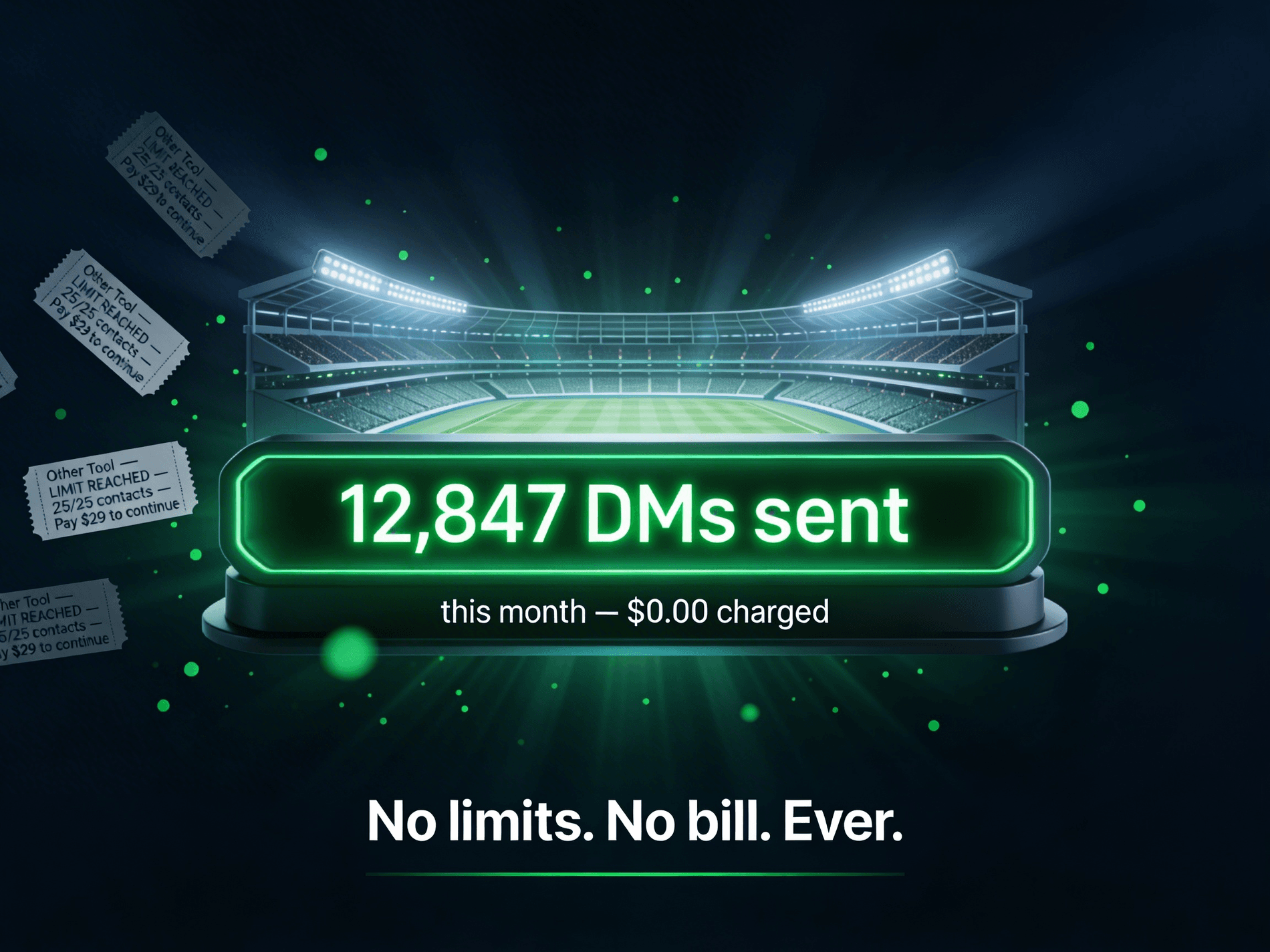 ¿25 contactos gratis no son suficientes? Los nuestros son ilimitados.