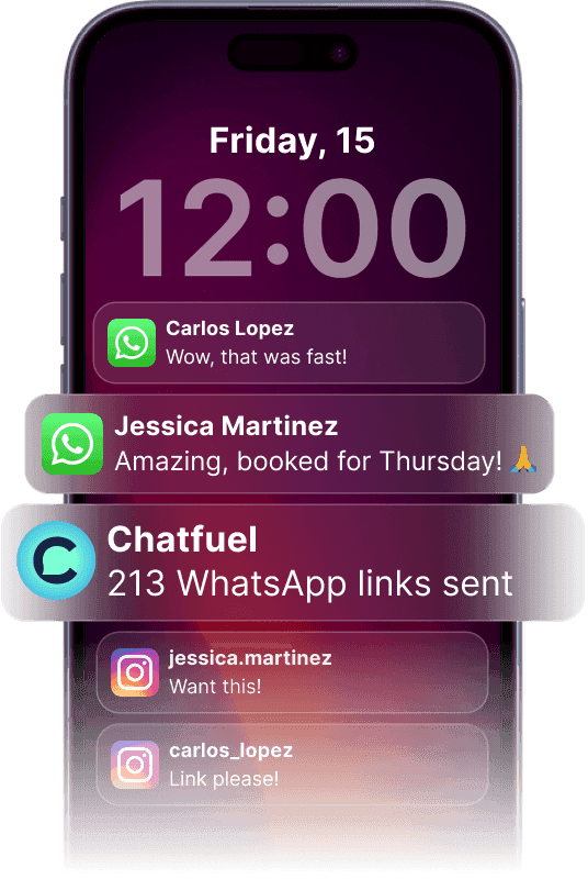 <main>Turn Instagram comments into WhatsApp conversations.</main>