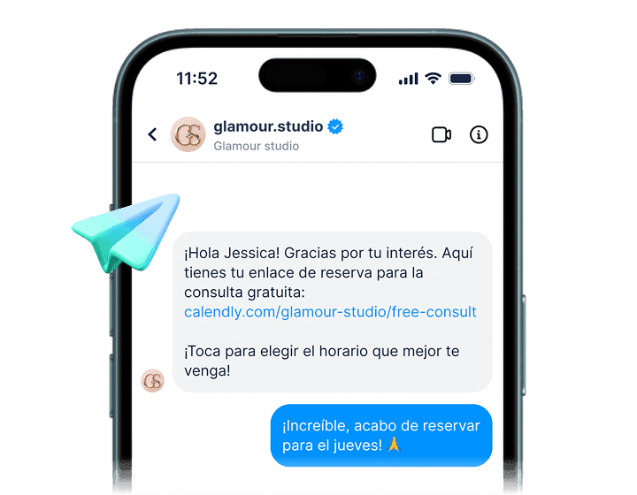 Se envía el auto-DM