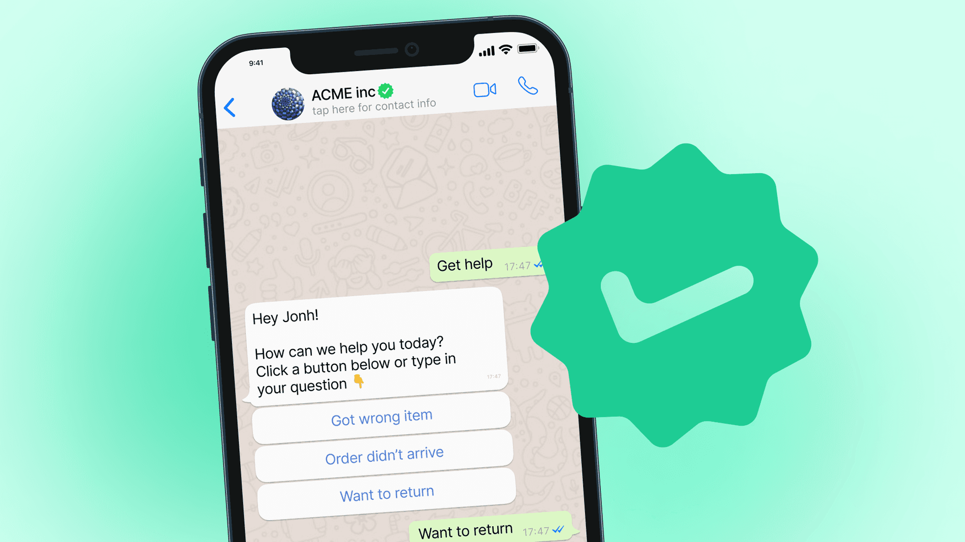How to get green tick verification on WhatsApp Business account preview