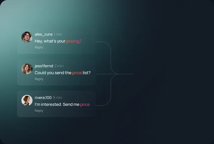 Three commenters added to the contact list