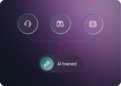 Support, docs and catalog feeding the AI
