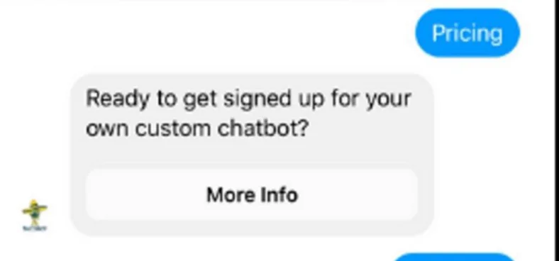 Tacobot bot offering a custom chatbot in Messenger
